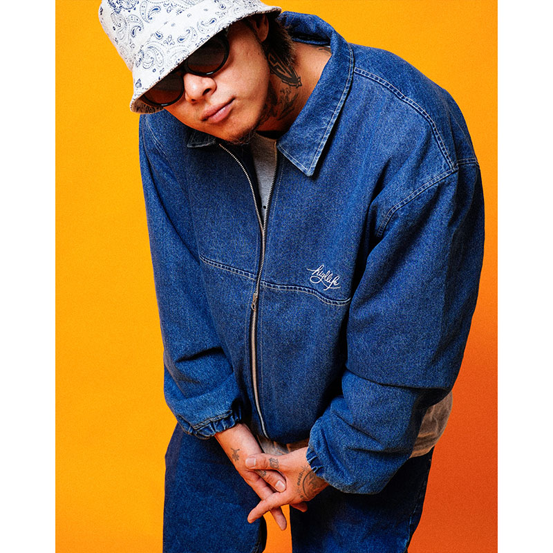 Denim Bomber Jacket -VintageWash-