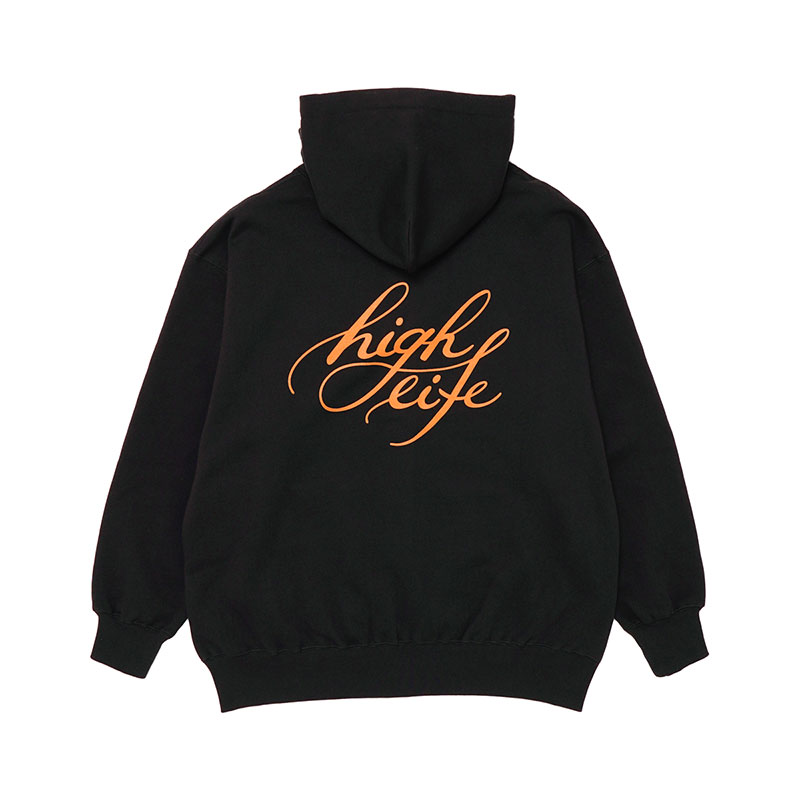 Cursive Zip Hoodie