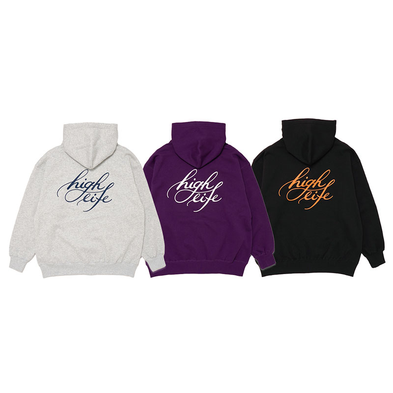 Cursive Zip Hoodie