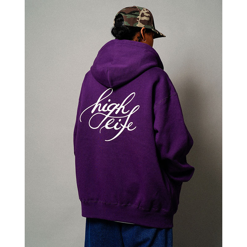 Cursive Zip Hoodie