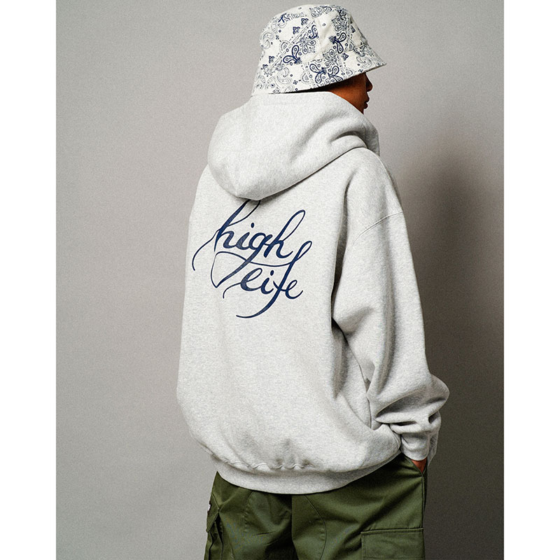 Cursive Zip Hoodie