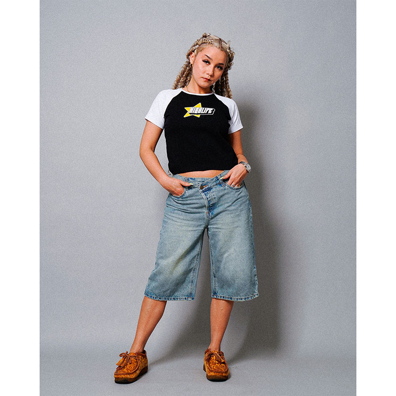 Y2K Raglan Baby Tee