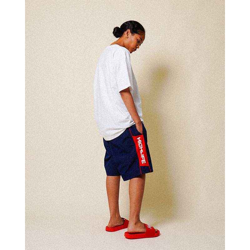 Piping Nylon Shorts