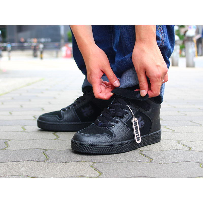 I PATH/ GRASSHOPPER -BLACK CROC LEATHER-