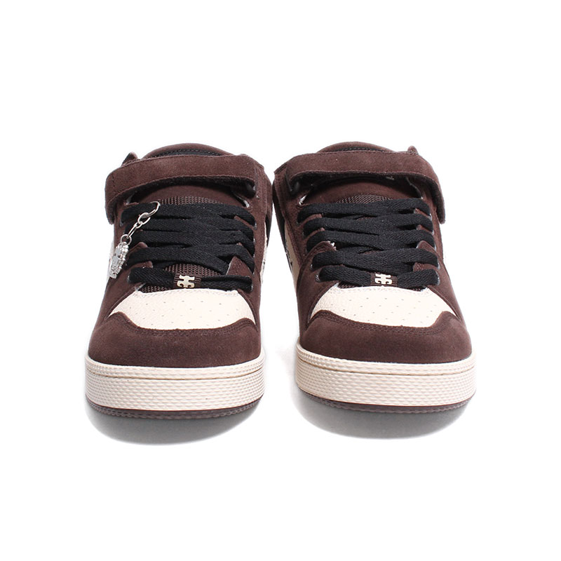 GRASSHOPPER EMBOSSED -BROWN SUEDE-