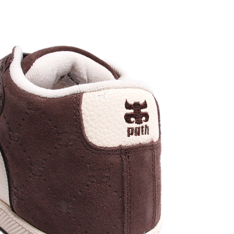 GRASSHOPPER EMBOSSED -BROWN SUEDE-