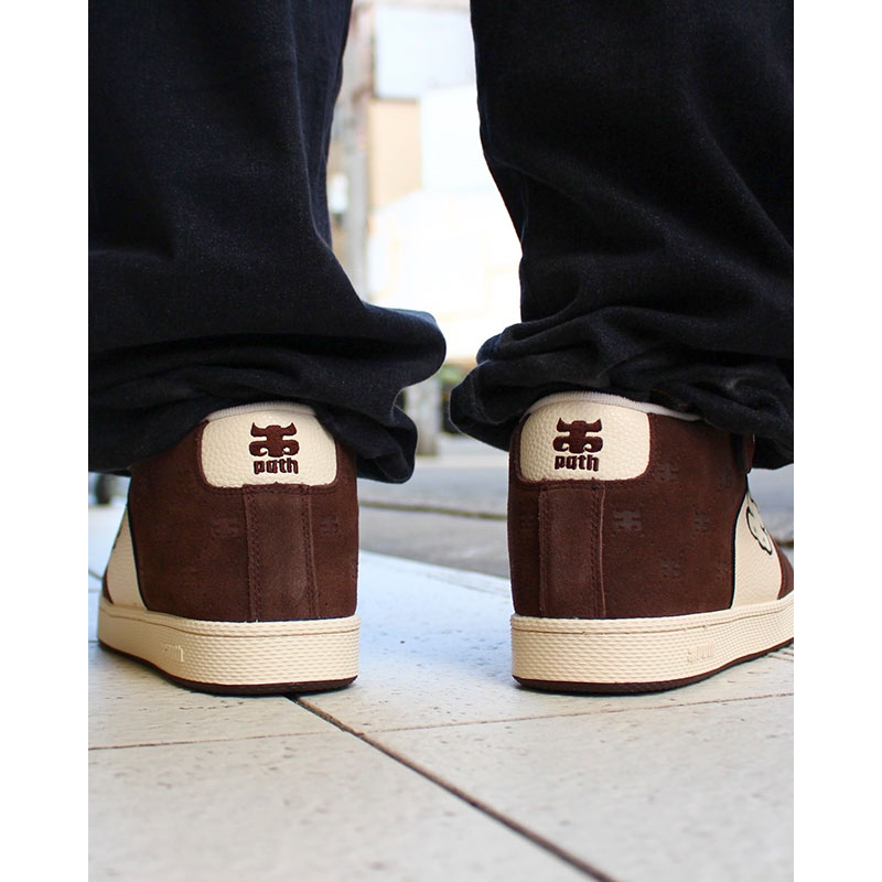 GRASSHOPPER EMBOSSED -BROWN SUEDE-