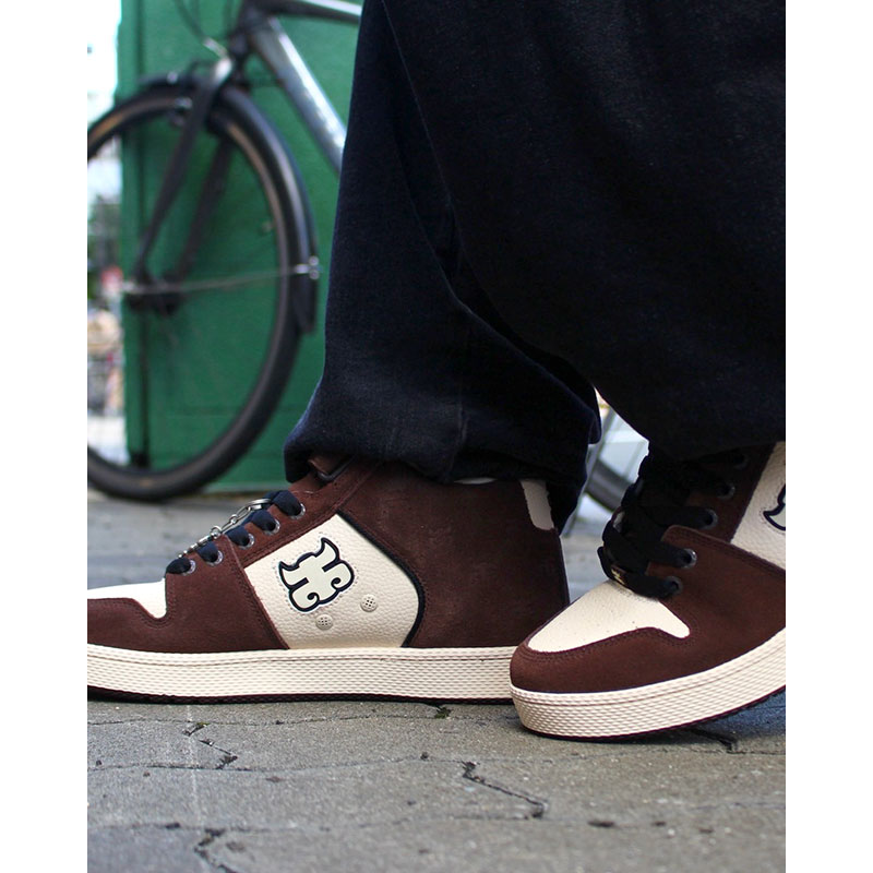 GRASSHOPPER EMBOSSED -BROWN SUEDE-