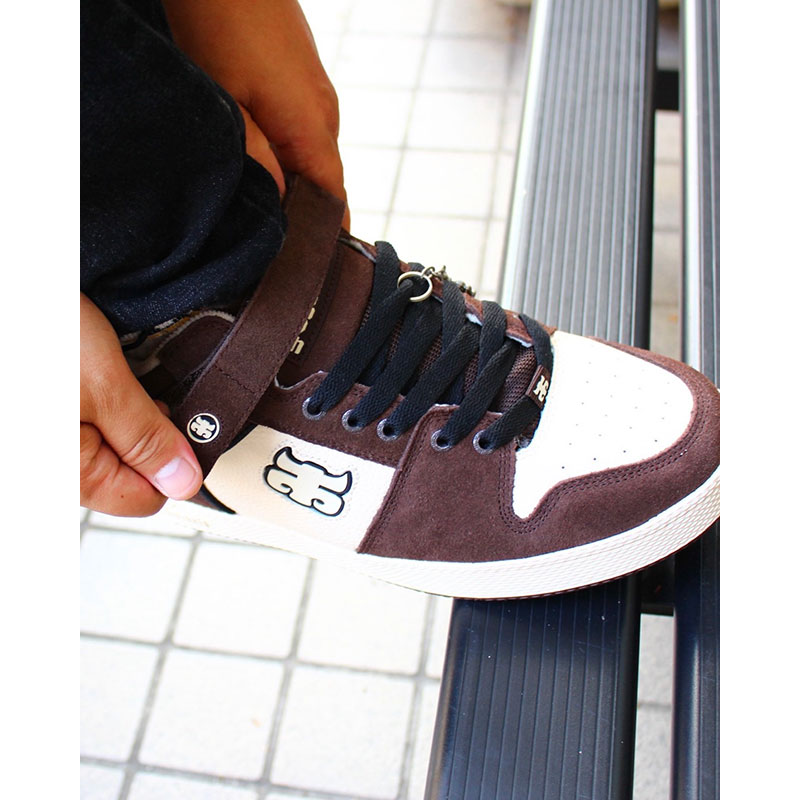 GRASSHOPPER EMBOSSED -BROWN SUEDE-