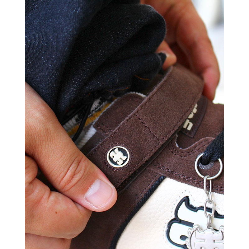 GRASSHOPPER EMBOSSED -BROWN SUEDE-