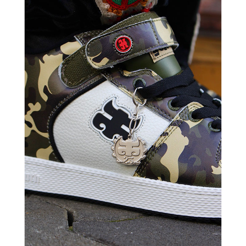 GRASSHOPPER CAMO TUMBLED LEATHER