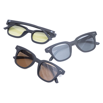 TYPE2 "MATT BLACK" Polarized lenses WHITE LOGO