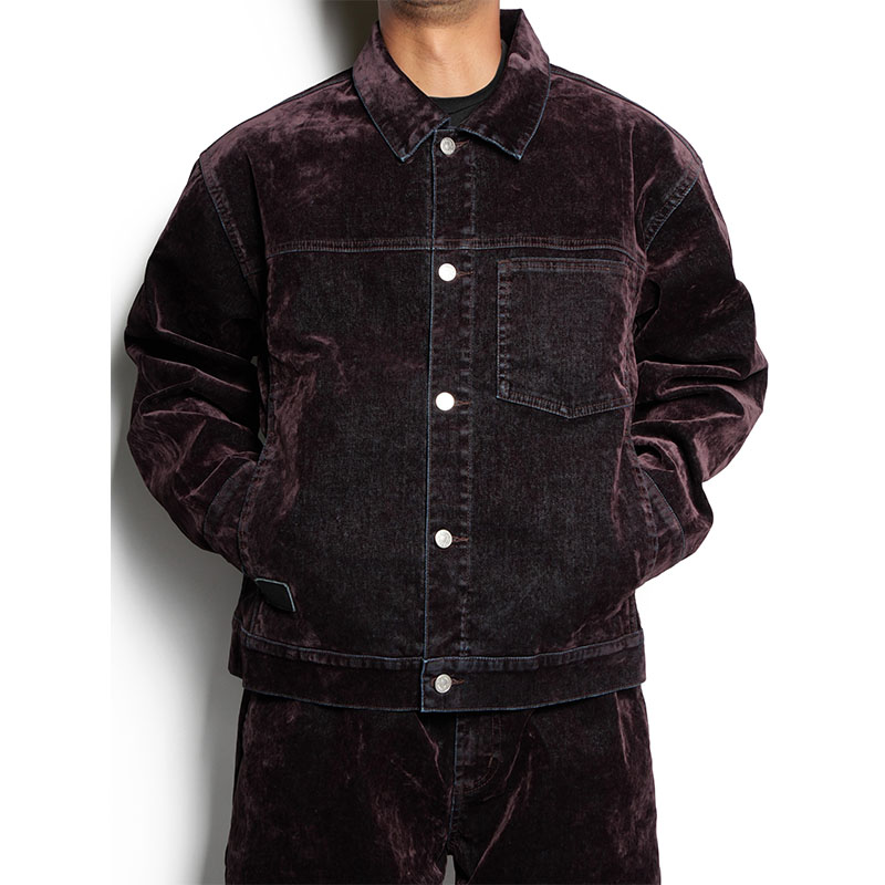 (V)DENIM JACKET -PURPLE-