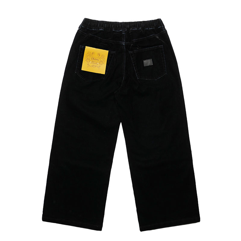 (V)DENIM BAGGY PANTS -BLACK-