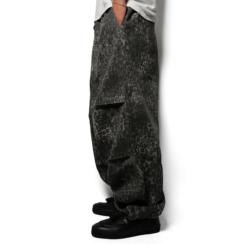 WT LEOPARD PANTS -GREY-