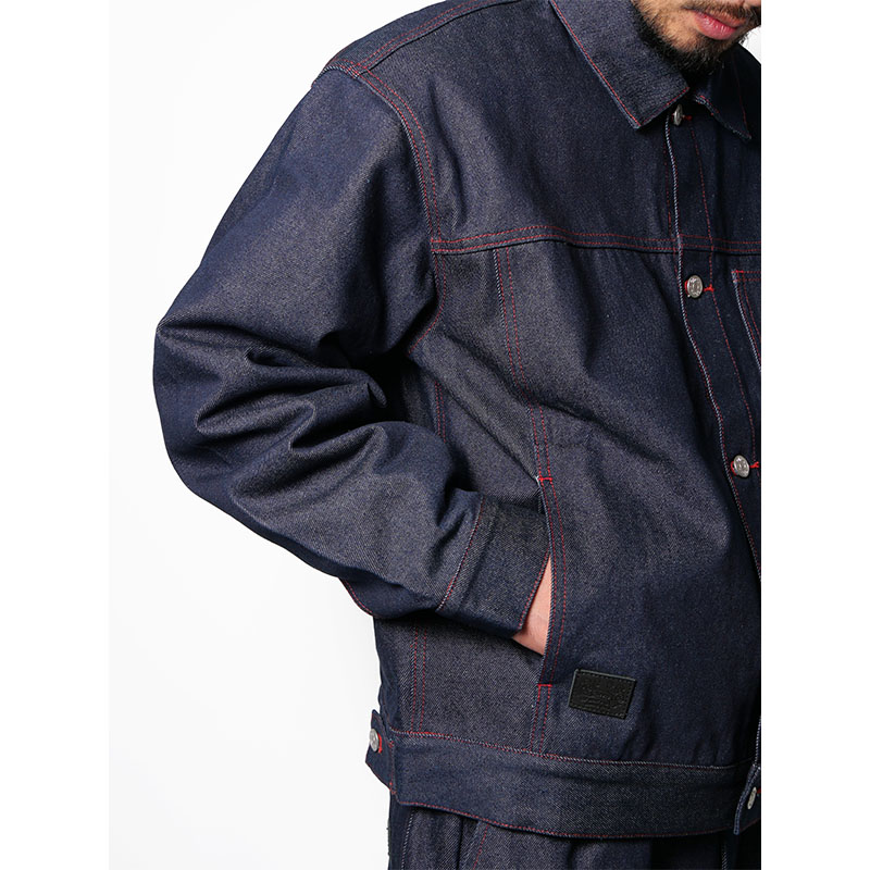 (R) DENIM JACKET -NAVY-