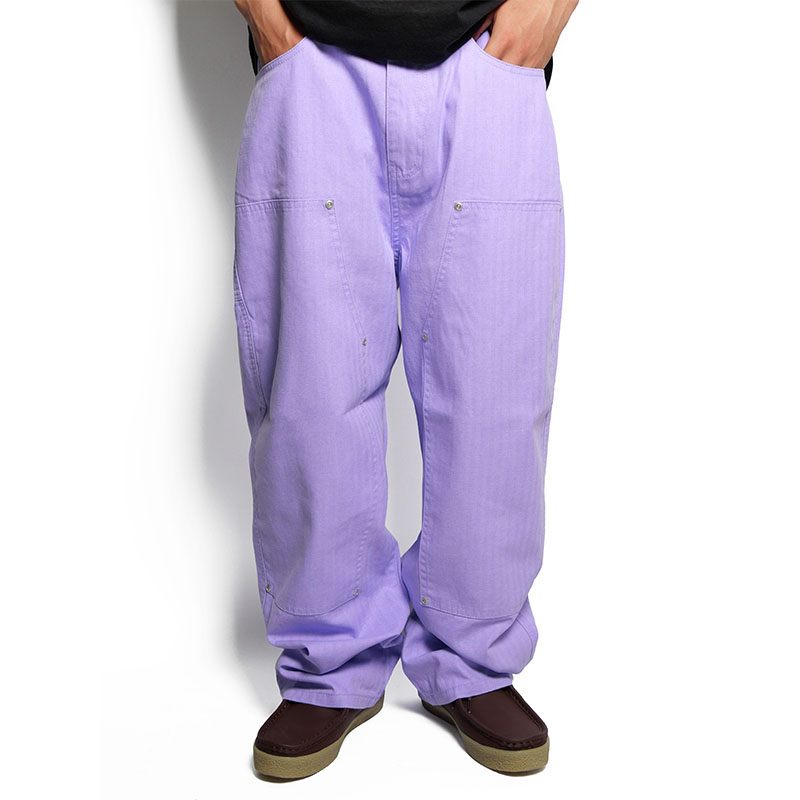 HB DOUBLE KNEE PANTS -LIGHT PURPLE-