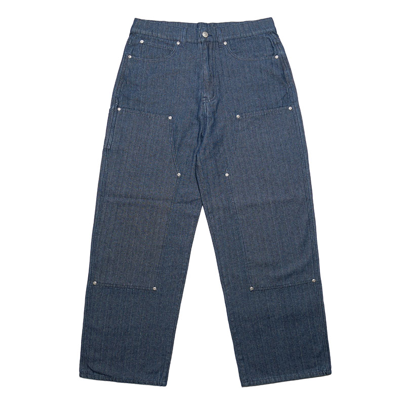 HB DOUBLE KNEE PANTS -NAVY-