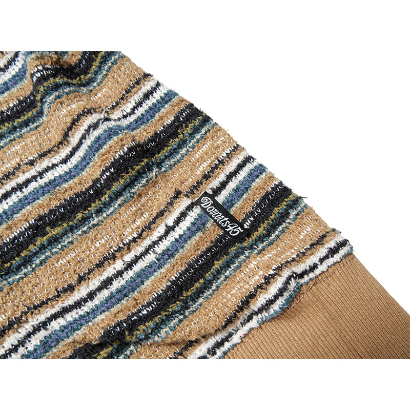 MULTI BORDER SWEATER -BEIGE-