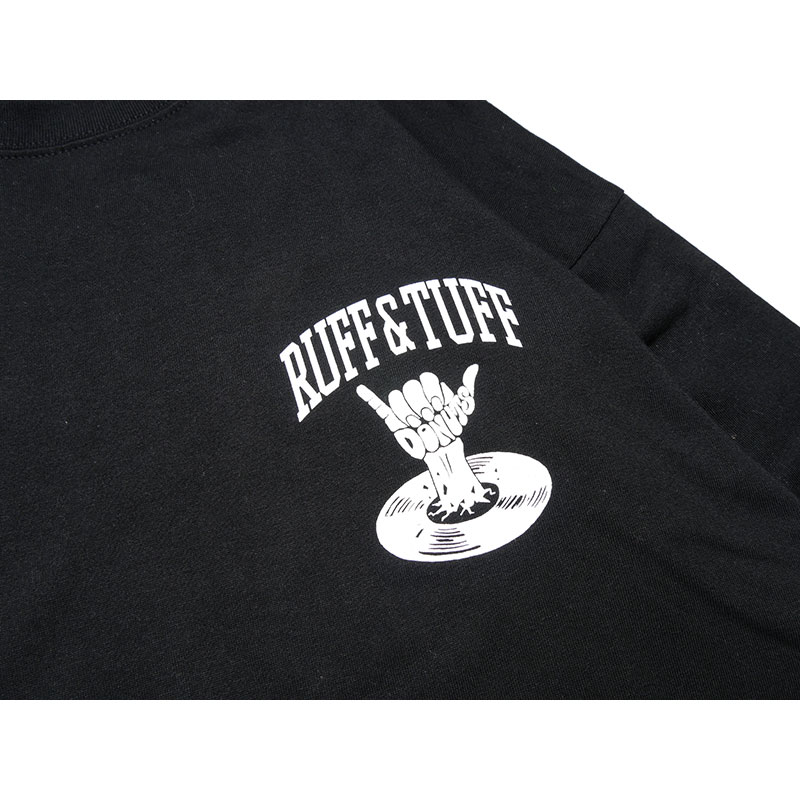 RUFF&TUFF SLEEVE L/S T-SHIRT -BLACK-