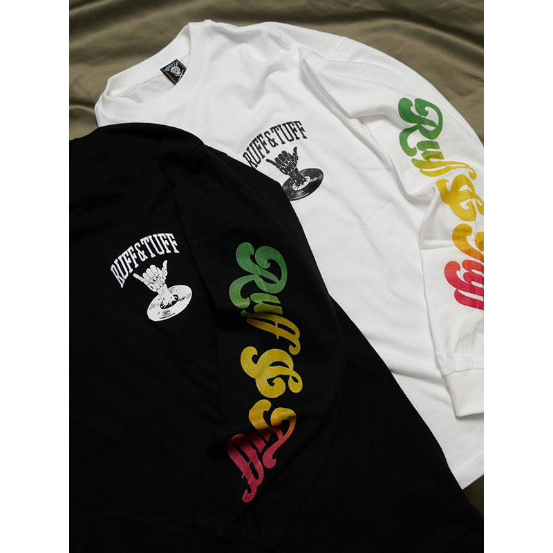 RUFF&TUFF SLEEVE L/S T-SHIRT -BLACK-