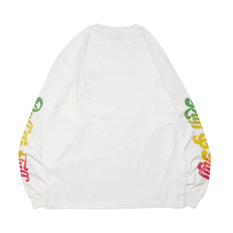 RUFF&TUFF SLEEVE L/S T-SHIRT -WHITE-