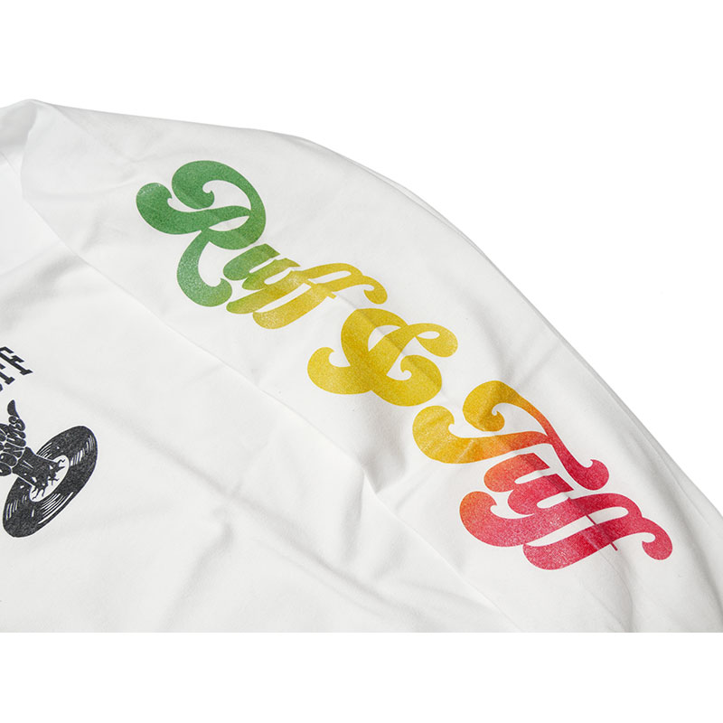 RUFF&TUFF SLEEVE L/S T-SHIRT -WHITE-