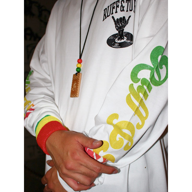 RUFF&TUFF SLEEVE L/S T-SHIRT -WHITE-