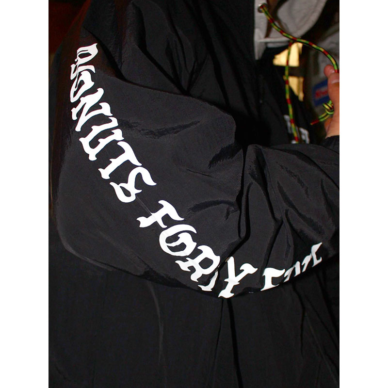 OLD ENGLISH NYLON JACKET -BLACK-