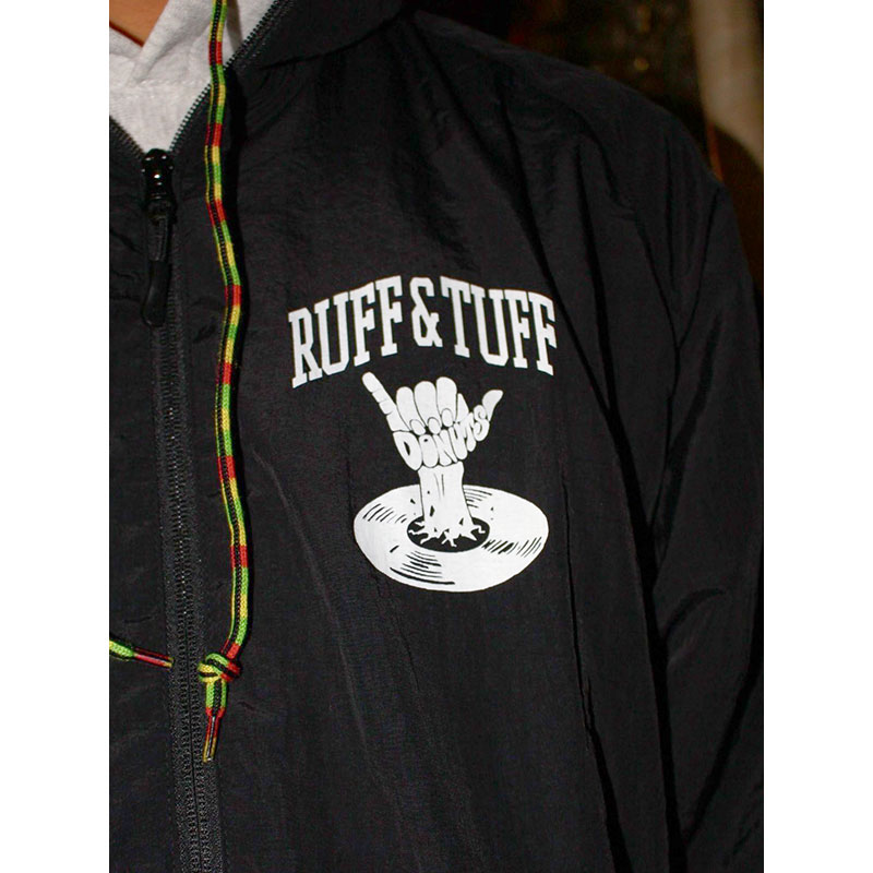 OLD ENGLISH NYLON JACKET -BLACK-