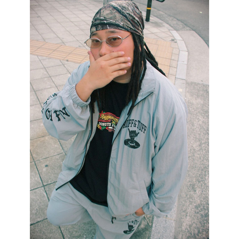 OLD ENGLISH NYLON JACKET -GREY-