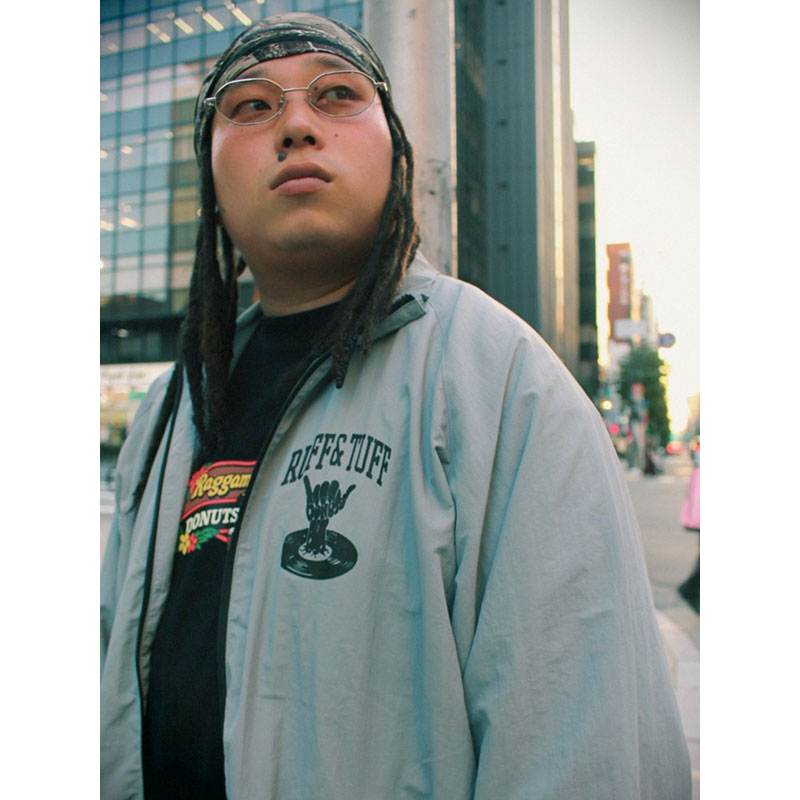 OLD ENGLISH NYLON JACKET -GREY-