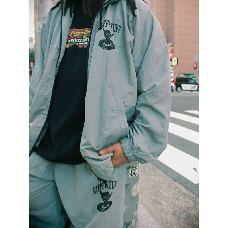 OLD ENGLISH NYLON JACKET -GREY-