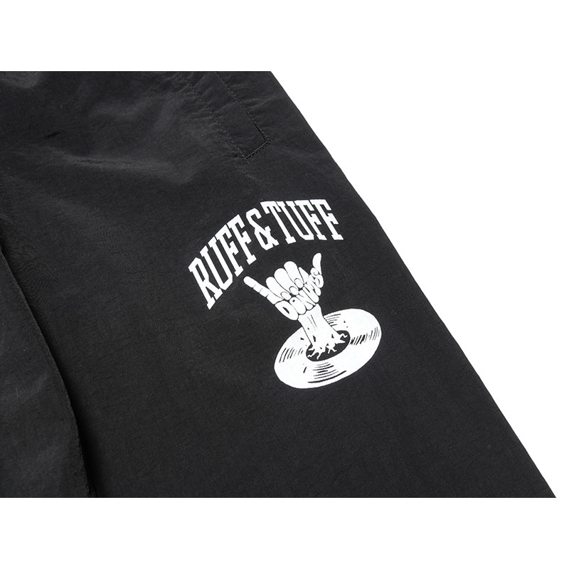 OLD ENGLISH NYLON PANTS -BLACK-