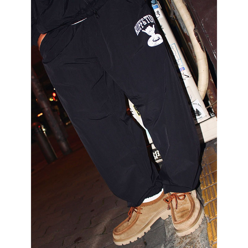 OLD ENGLISH NYLON PANTS -BLACK-