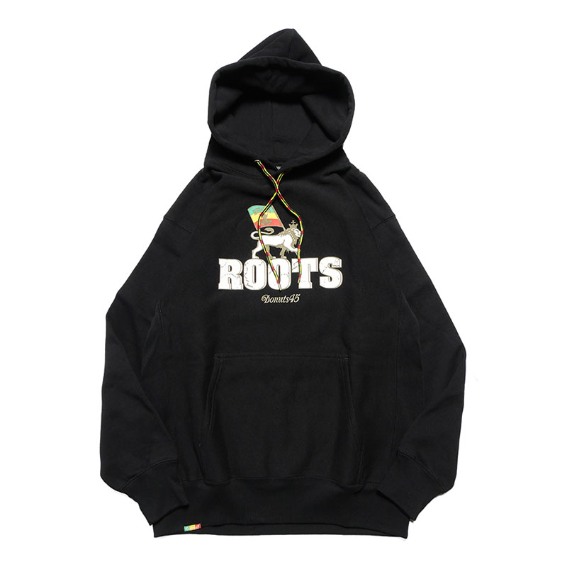 ROOTS LION HOODIE -BLACK-