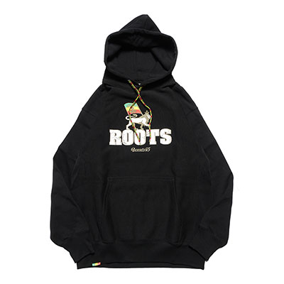 ROOTS LION HOODIE -BLACK-