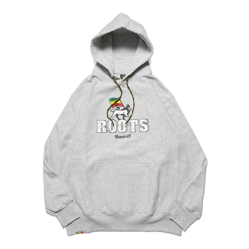 ROOTS LION HOODIE -GREY-