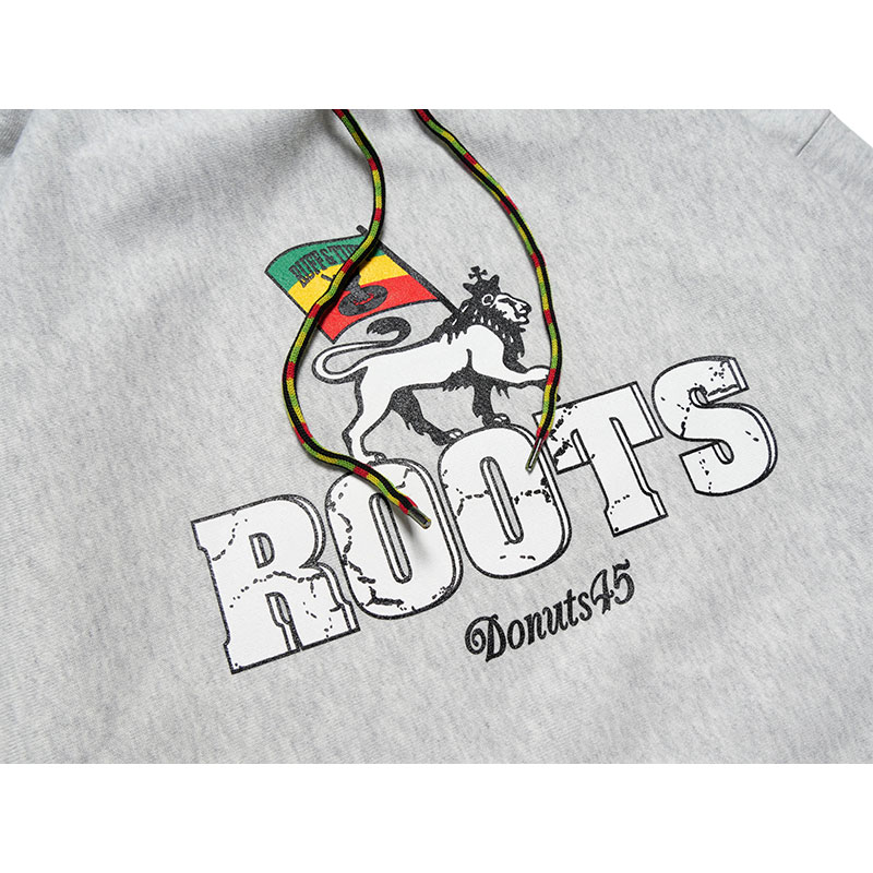 ROOTS LION HOODIE -GREY-
