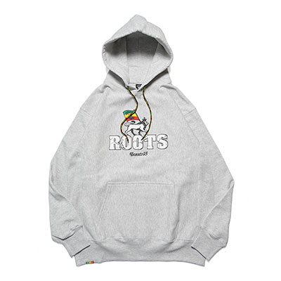 ROOTS LION HOODIE -GREY-