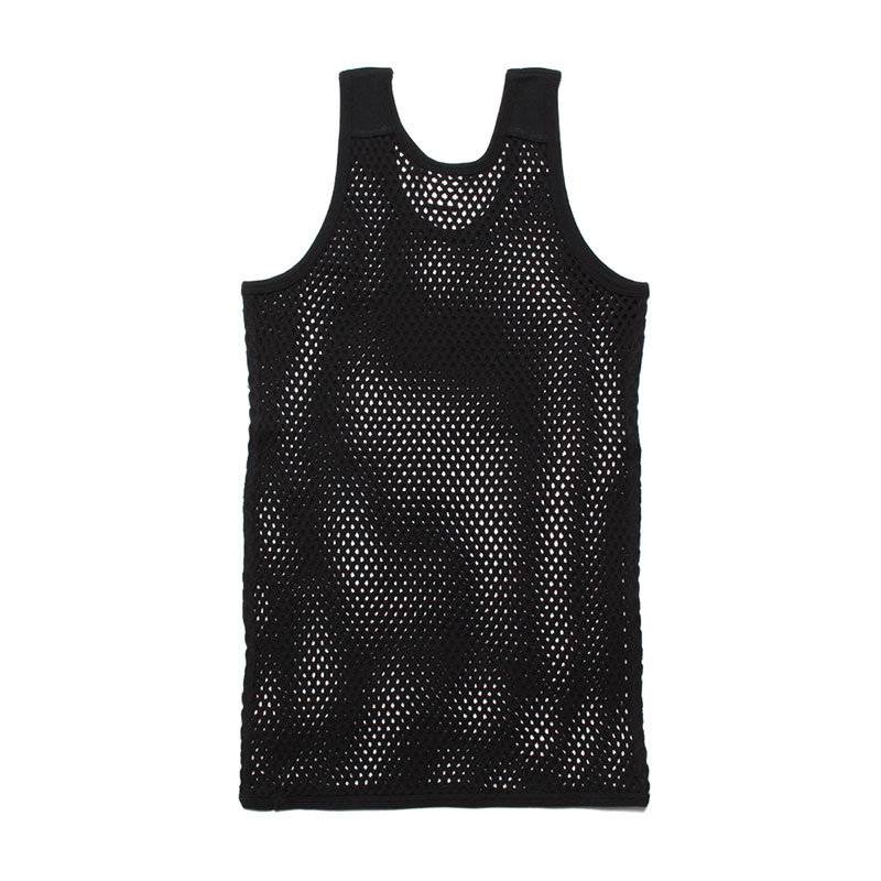 MESH TANK TOP -BLACK-