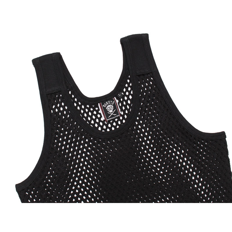 MESH TANK TOP -BLACK-