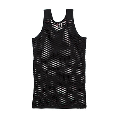 MESH TANK TOP -BLACK-