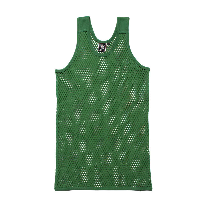 MESH TANK TOP -GREEN-