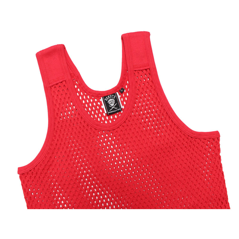 MESH TANK TOP -RED-
