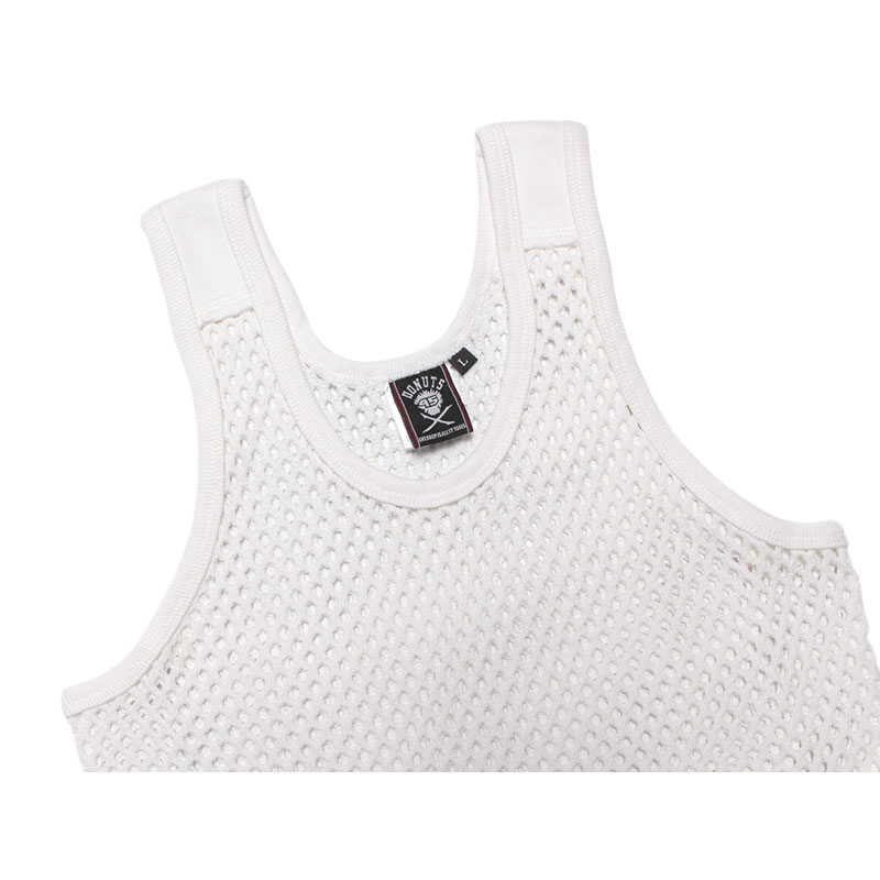 MESH TANK TOP -WHITE-