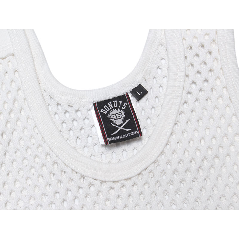 MESH TANK TOP -WHITE-