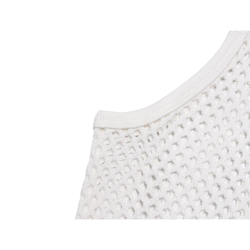 MESH TANK TOP -WHITE-