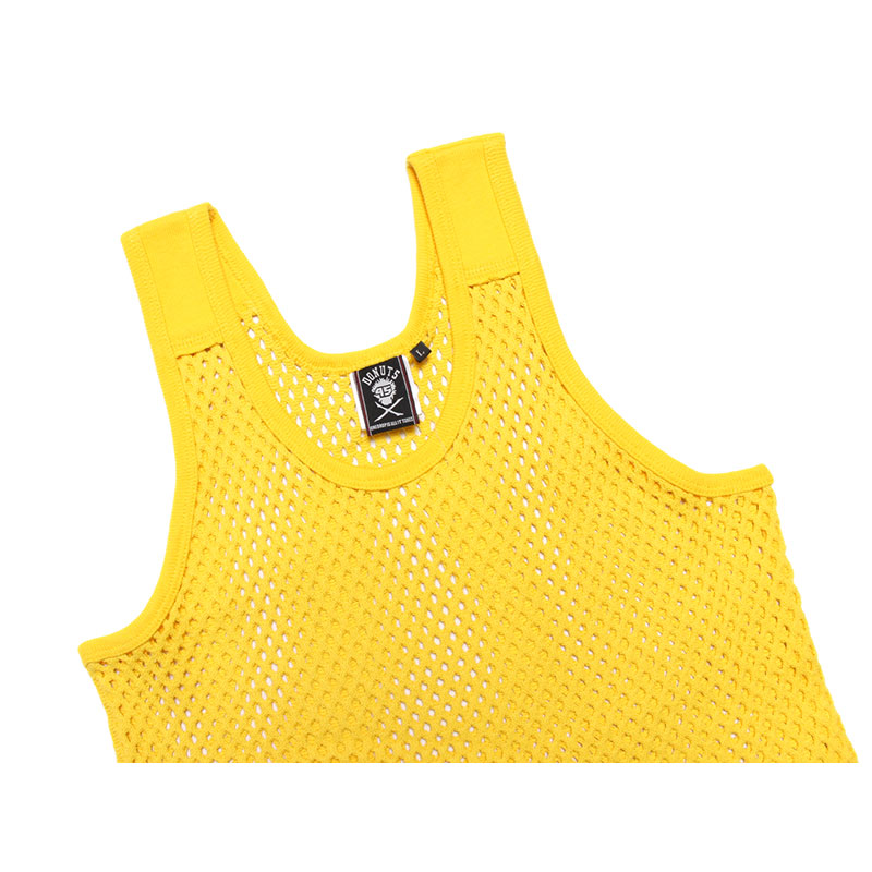 MESH TANK TOP -YELLOW-