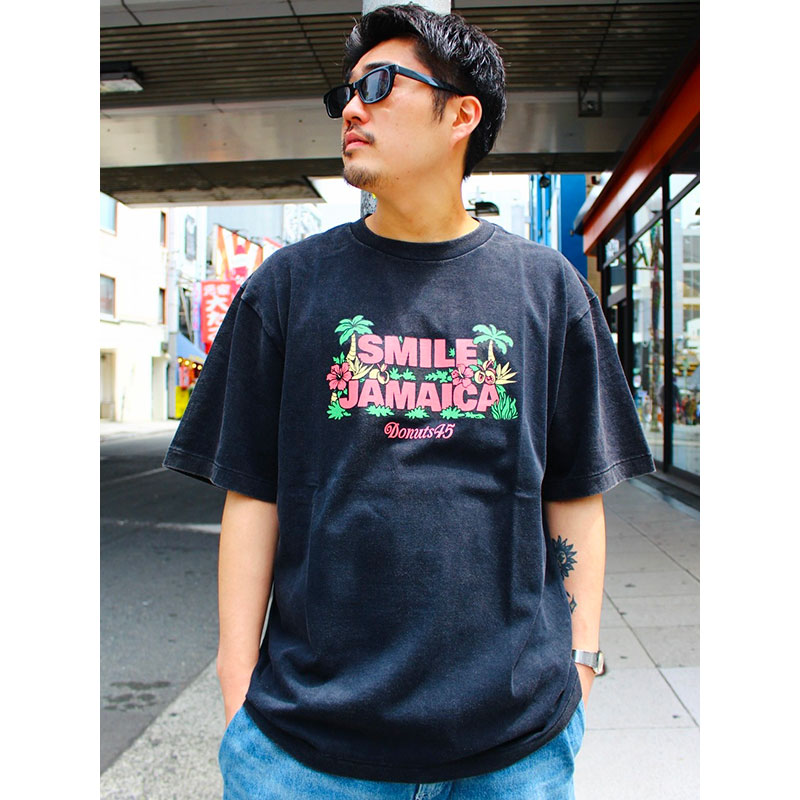 SMILE JAMAICA FADE WASH T-SHIRT